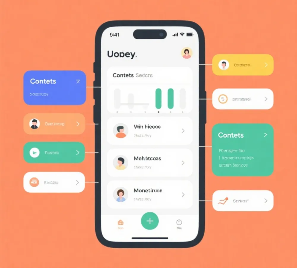 移动端功能入口展示图